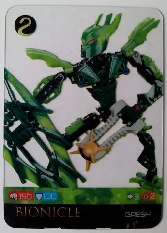 BIONICLE Game Card GRESH 87
