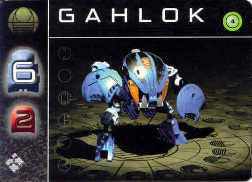 BIONICLE The Bohrok Awake Card - Gahlok 4