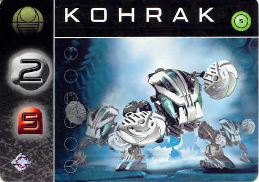 BIONICLE The Bohrok Awake Card - Kohrak 5