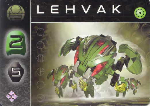 BIONICLE The Bohrok Awake Card - Lehvak 9