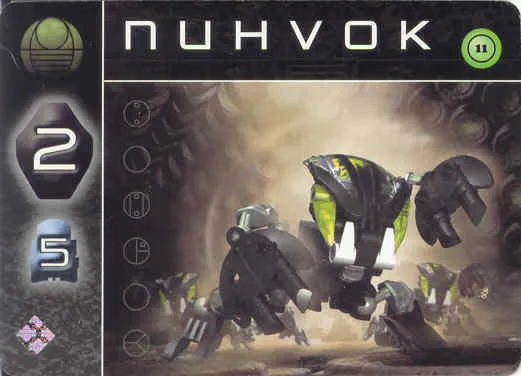BIONICLE The Bohrok Awake Card - Nuhvok 11