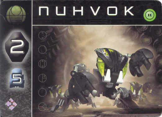 BIONICLE The Bohrok Awake Card - Nuhvok 11
