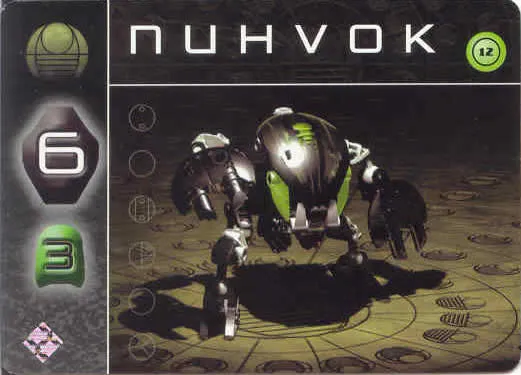 BIONICLE The Bohrok Awake Card - Nuhvok 12