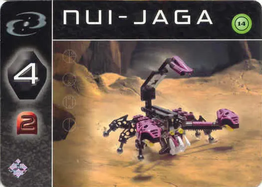 BIONICLE The Bohrok Awake Card - Nui-Jaga 14