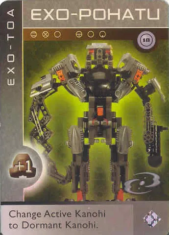 BIONICLE The Bohrok Awake Card - Exo-Pohatu 18