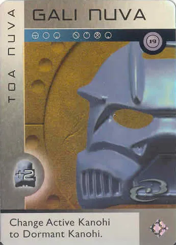BIONICLE The Bohrok Awake Card - Gali Nuva 19