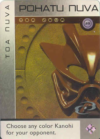 BIONICLE The Bohrok Awake Card - Pohatu Nuva 20