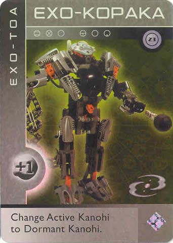 BIONICLE The Bohrok Awake Card - Exo-Kopaka 23
