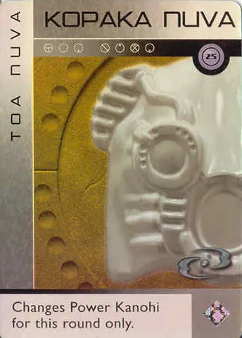 BIONICLE The Bohrok Awake Card - Kopaka Nuva 25