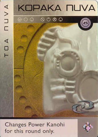 BIONICLE The Bohrok Awake Card - Kopaka Nuva 25