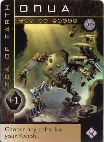 BIONICLE The Bohrok Awake Card - Onua 27