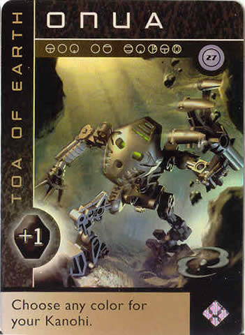 BIONICLE The Bohrok Awake Card - Onua 27