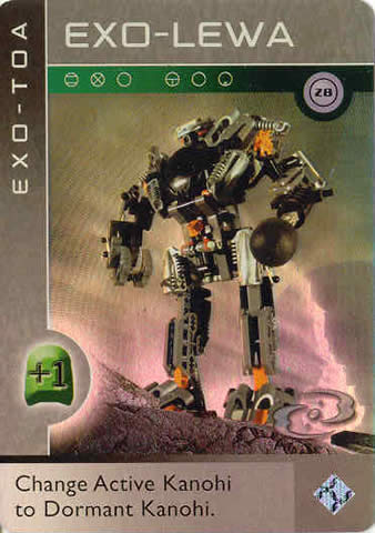 BIONICLE The Bohrok Awake Card - Exo-Lewa 28