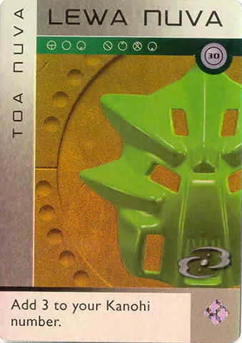 BIONICLE The Bohrok Awake Card - Lewa Nuva 30