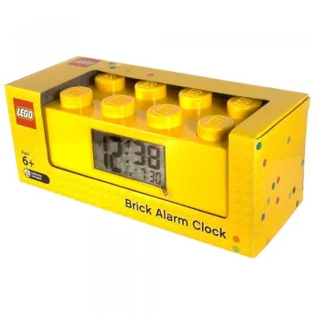 Alarm Clock, Brick 2 x 4 - Yellow