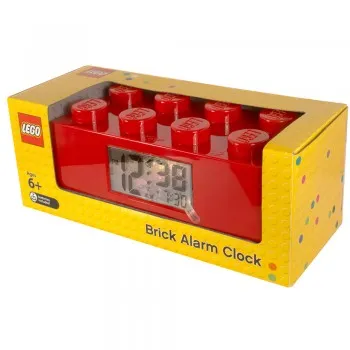 Alarm Clock, Brick 2 x 4 - Red