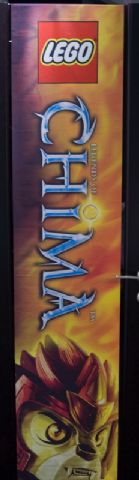 Display Flag Cloth, LEGENDS OF CHIMA, Laval, orange background