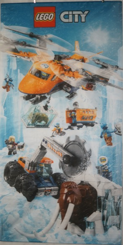 Display Flag Cloth, City Arctic Explorers, Mammoth and Helicopter