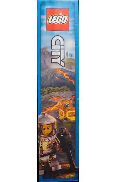 Display Flag Cloth, City Volcano, Narrow