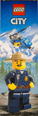 Display Flag Cloth, City Mountain Police Officer Double-Sided