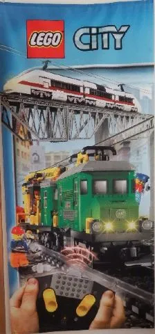 Display Flag Cloth, City 2006 Train (shows 7897 & 7898)