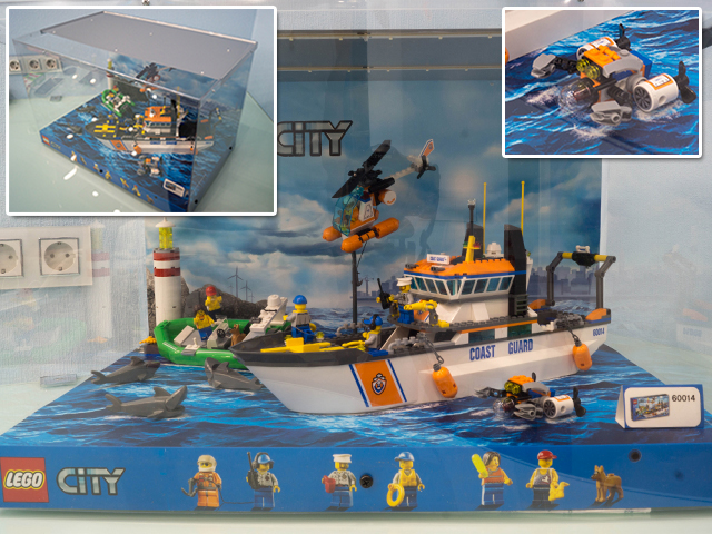 Display Assembled Set, City Set 60014 in Plastic Case with Light and Sound