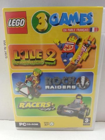 3 Games (L'Ile 2 / Rock Raiders / Racers) - PC CD-ROM (French Version)