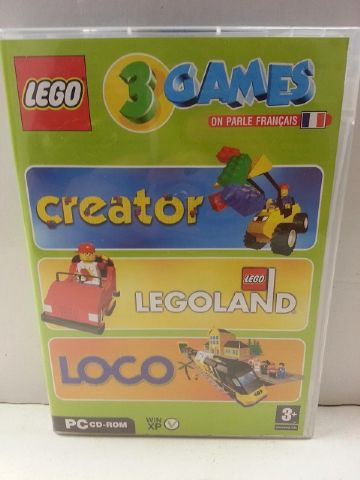 3 Games (Creator / LEGOLAND / Loco) - PC CD-ROM (French Version)