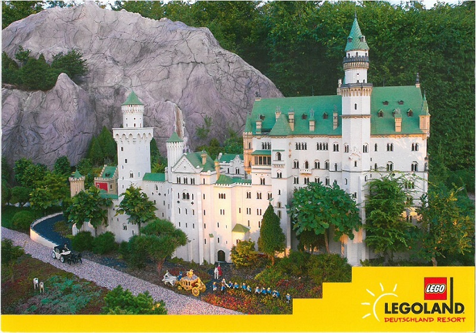 Postcard - Legoland Parks, Legoland Deutschland Resort - Miniland Schloss Neuschwanstein