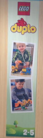 Display Flag Cloth, DUPLO LEGO Ville Excavator and Boy