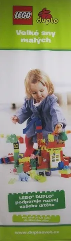 Display Flag Cloth, DUPLO Logo and Girl - CZ