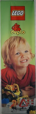 Display Flag Cloth, DUPLO LEGO, Boy with Road Works