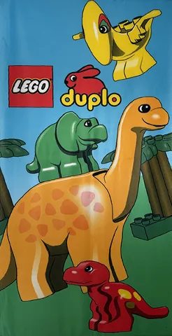 Display Flag Cloth, DUPLO Logo, Dinosaurs
