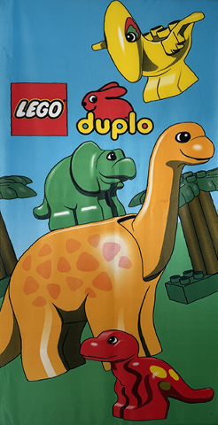 Display Flag Cloth, DUPLO Logo, Dinosaurs