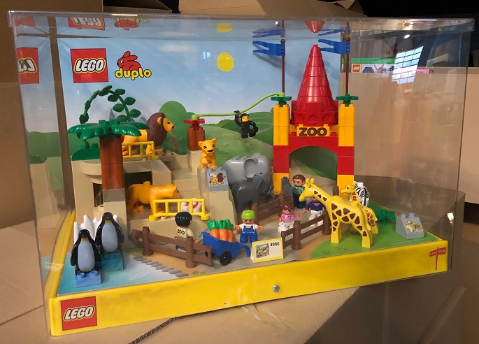 Display Assembled Set, Duplo Set 4960 in Plastic Case