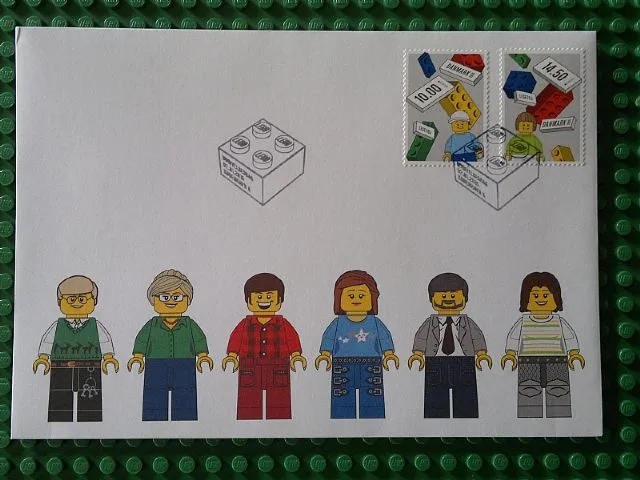LEGO Stamp Denmark First Day Cover, January, 2015