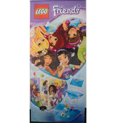 Display Flag Cloth, Friends, 5 Friends in a Heart