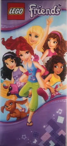 Display Flag Cloth, Friends, 5 Characters and Dog