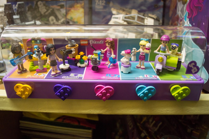 Display Assembled Minifigures, Friends in Plastic Case