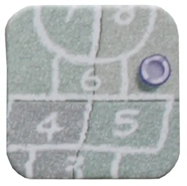 Legepladsen, tællespil for førskolebørn / Lekeplassen, tellespill for førskolebarn, Hopscotch Token