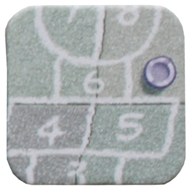 Legepladsen, tællespil for førskolebørn / Lekeplassen, tellespill for førskolebarn, Hopscotch Token