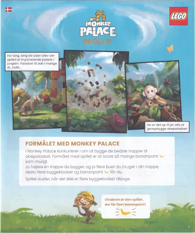 Monkey Palace Game Rulebook (Danish)