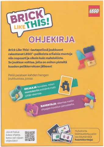 Brick Like This! Rulebook (Finnish)