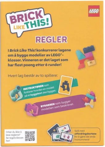 Brick Like This! Rulebook (Norwegian)