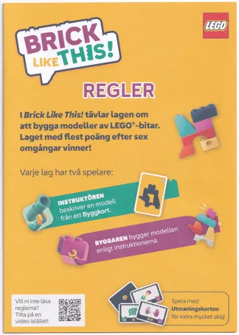 Brick Like This! Rulebook (Swedish)