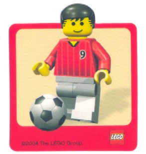 Sticker Sheet, Minifigure Football (Soccer) Player