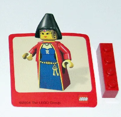 Sticker Sheet, Minifigure Knights Kingdom Maiden