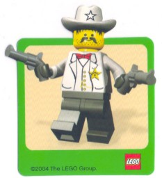 Sticker Sheet, Minifigure Sheriff