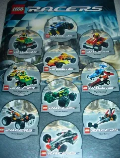 Sticker Sheet, Racers Sheet