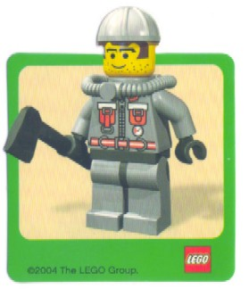 Sticker Sheet, Minifigure Firefighter
